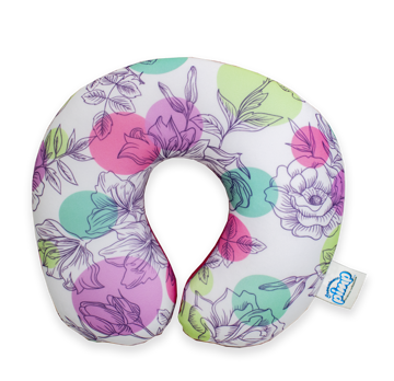 Imagen de Almohada de Cuello Jr  Flower Dots