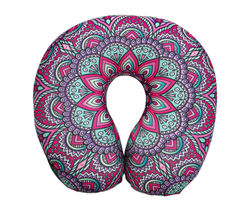 Imagen de Almohada de Cuello Mandala Morada